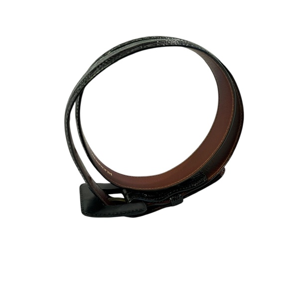 Genuine KLEINBERG SHERRILL Black Lizard Leather Women Belt Size S 29-30 main image 9